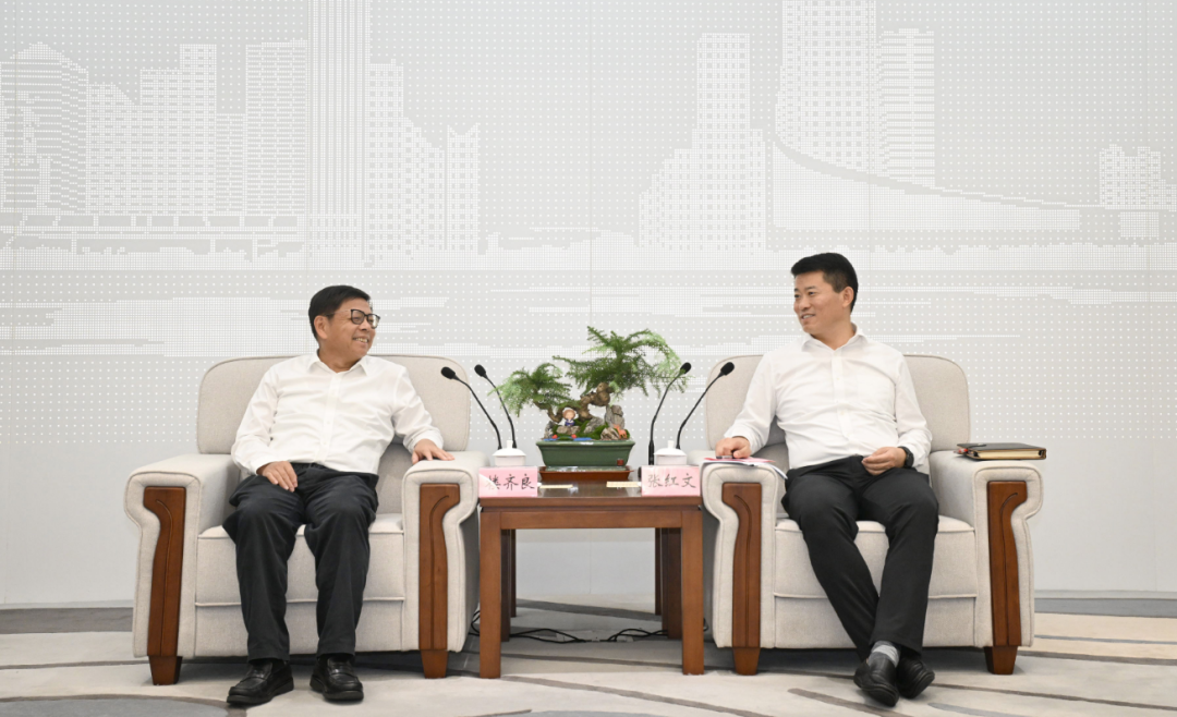 楼齐良与安徽省委常委、合肥市委书记张红文举行会谈