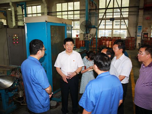 焦作市市委常委、市委秘书长王建修一行莅临电缆集团焦缆公司指导检查