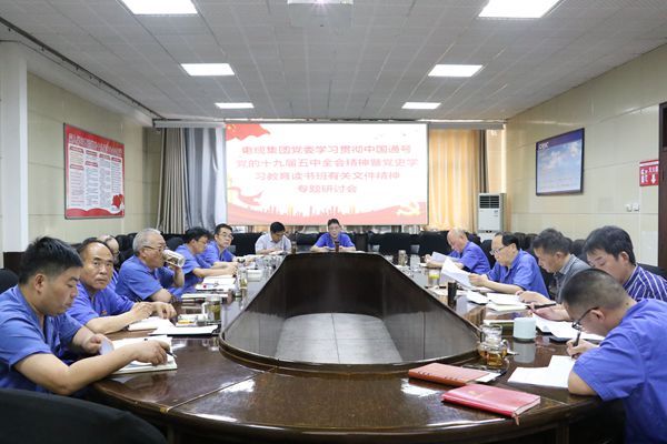 电缆集团党委理论中心组组织召开学习贯彻中国通号党的十九届五中全会精神暨党史学习教育读书班有关文件精神专题研讨会