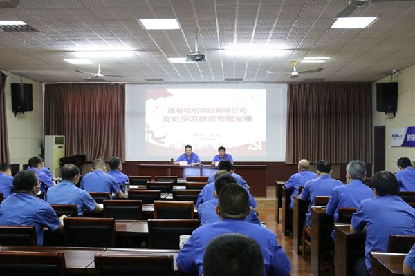 通号电缆集团党委书记、董事长王革讲授党史学习教育专题党课