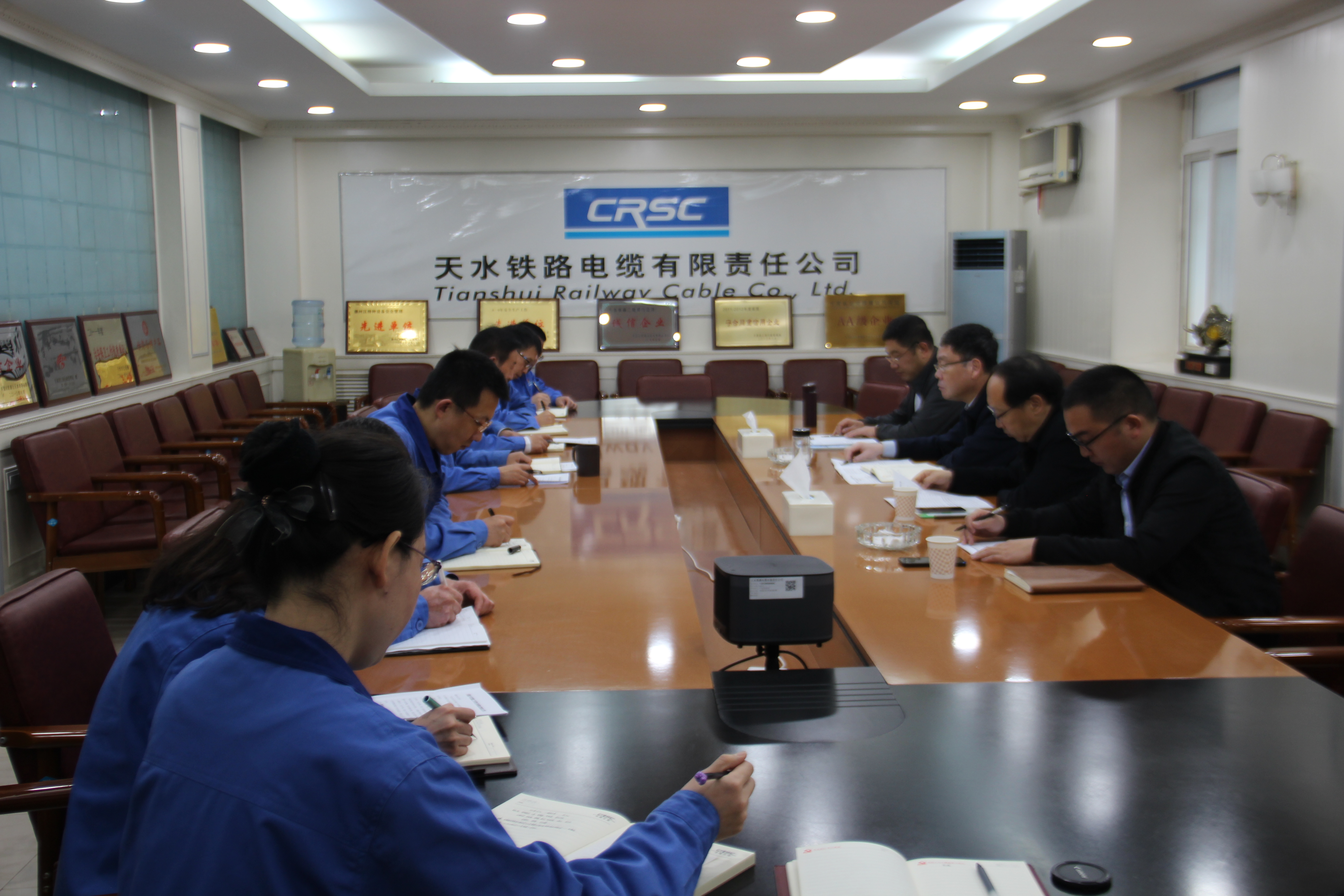 电缆集团党委对天缆公司党建工作责任制落实情况进行检查考核