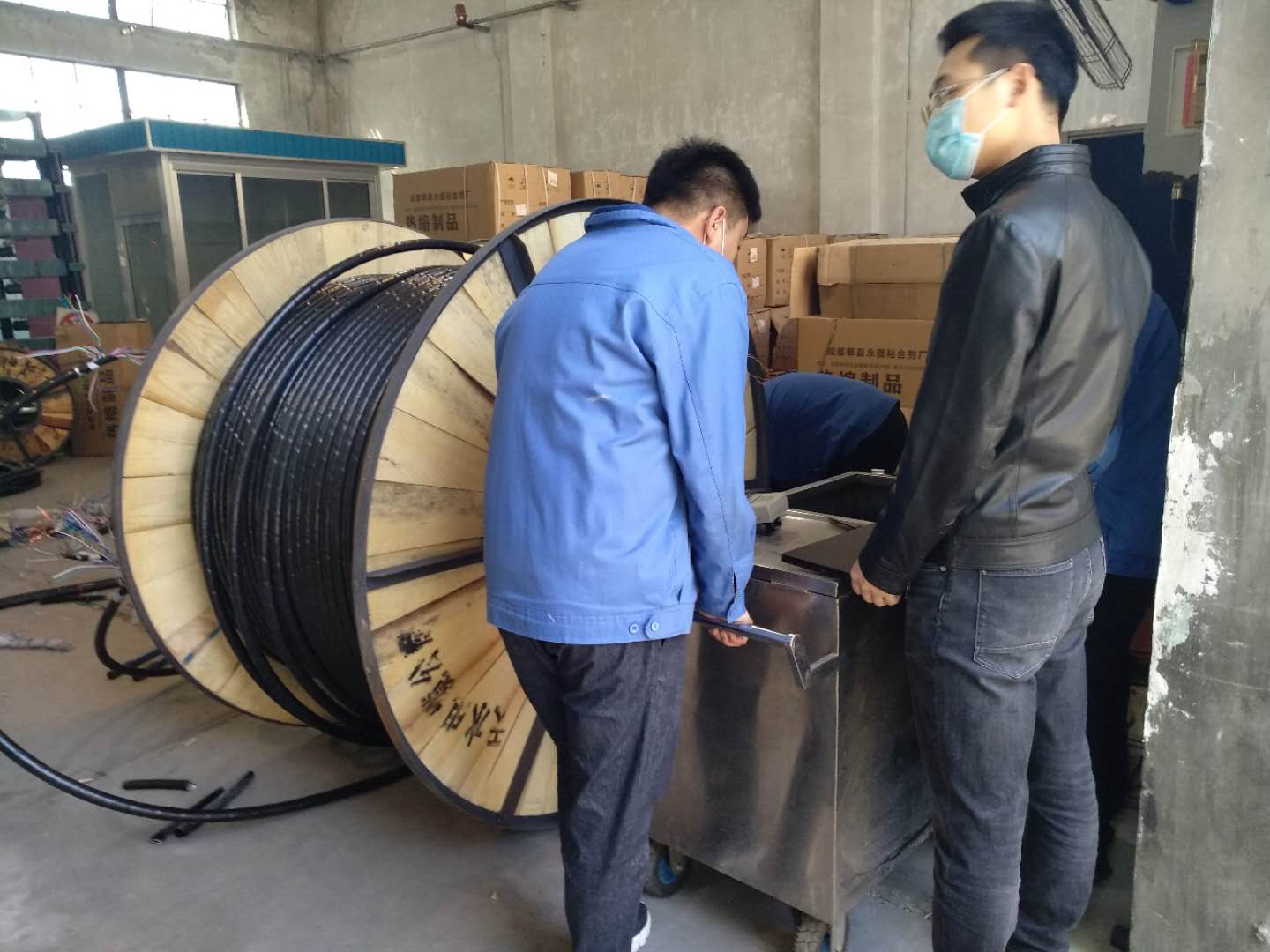 国家铁路产品质量监督检验中心到天缆公司现场检测