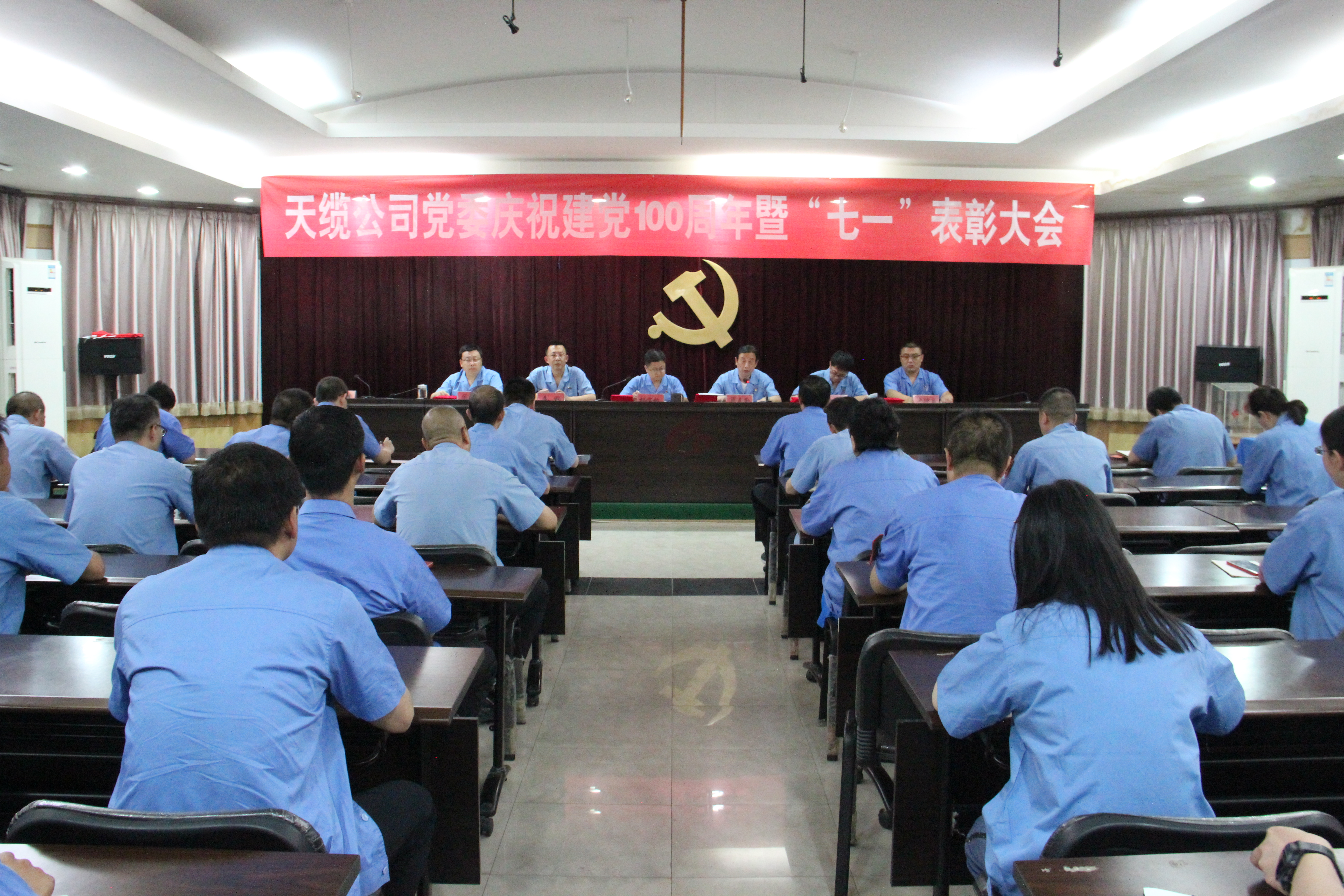 天缆公司党委召开庆祝建党100周年暨“七一”表彰大会