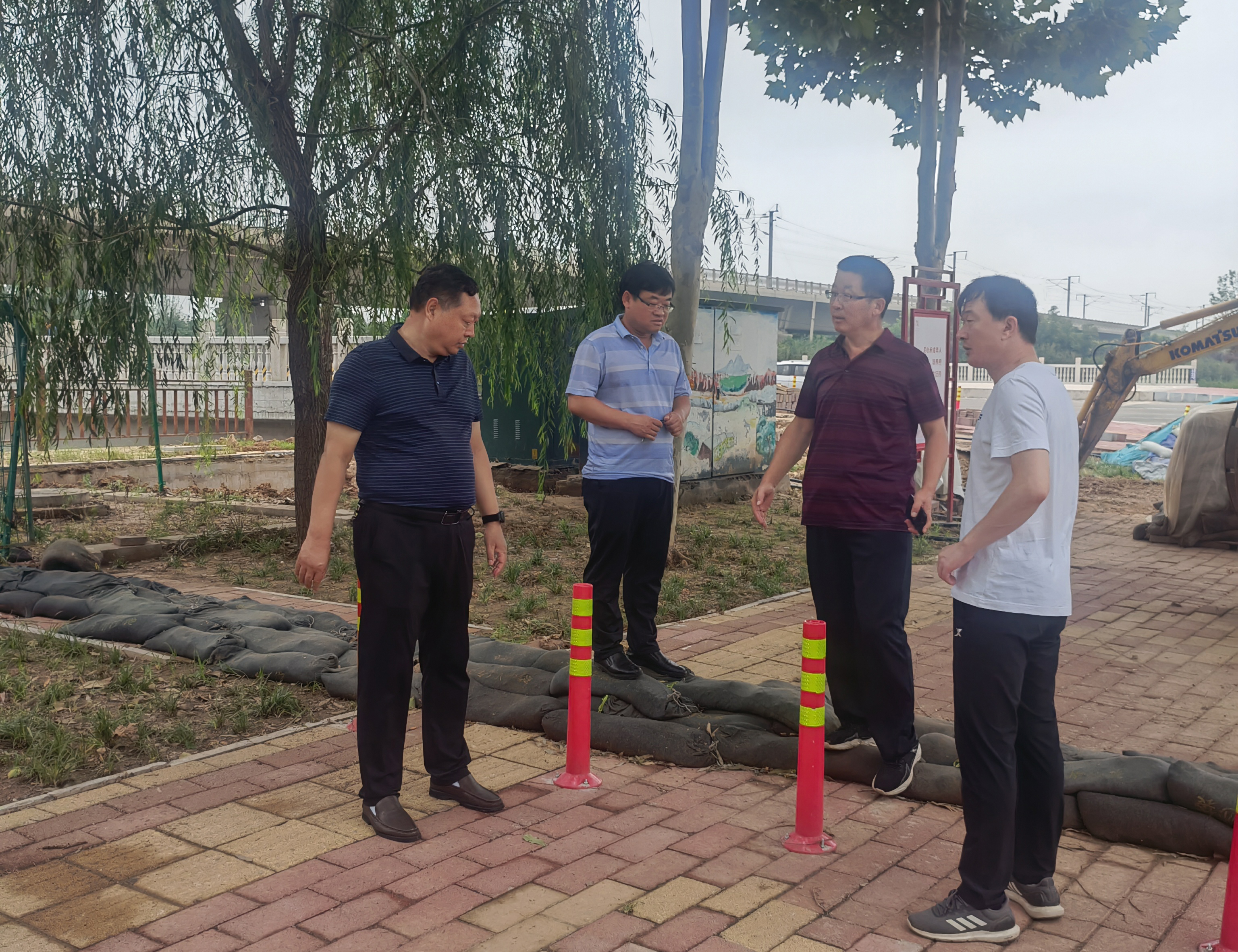 通号鹤壁项目公司暴雨之后迅速排查防汛风险