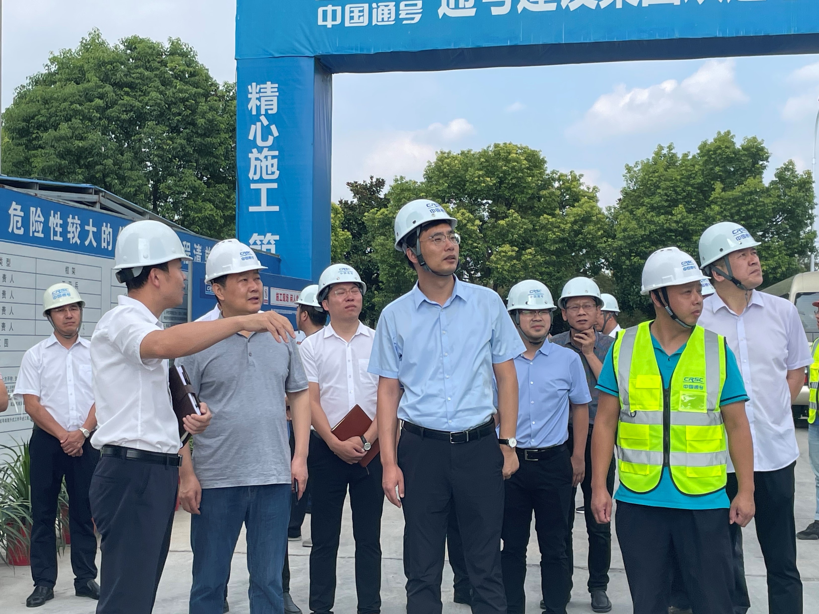 副市长殷海成视察泰兴PPP项目总部经济在建工作
