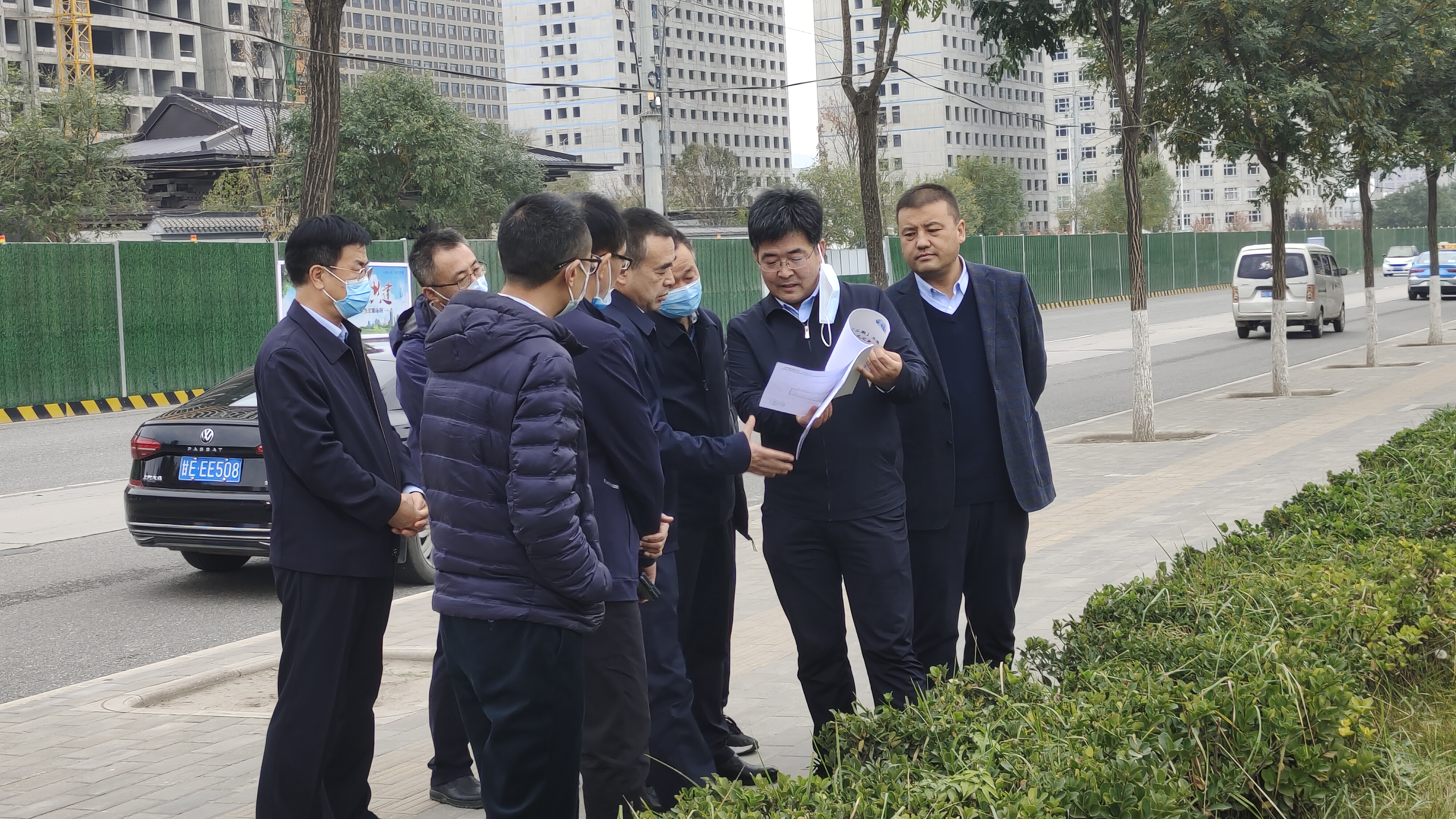 天水市住建局局长任佩光调研有轨电车西延线变电所选址