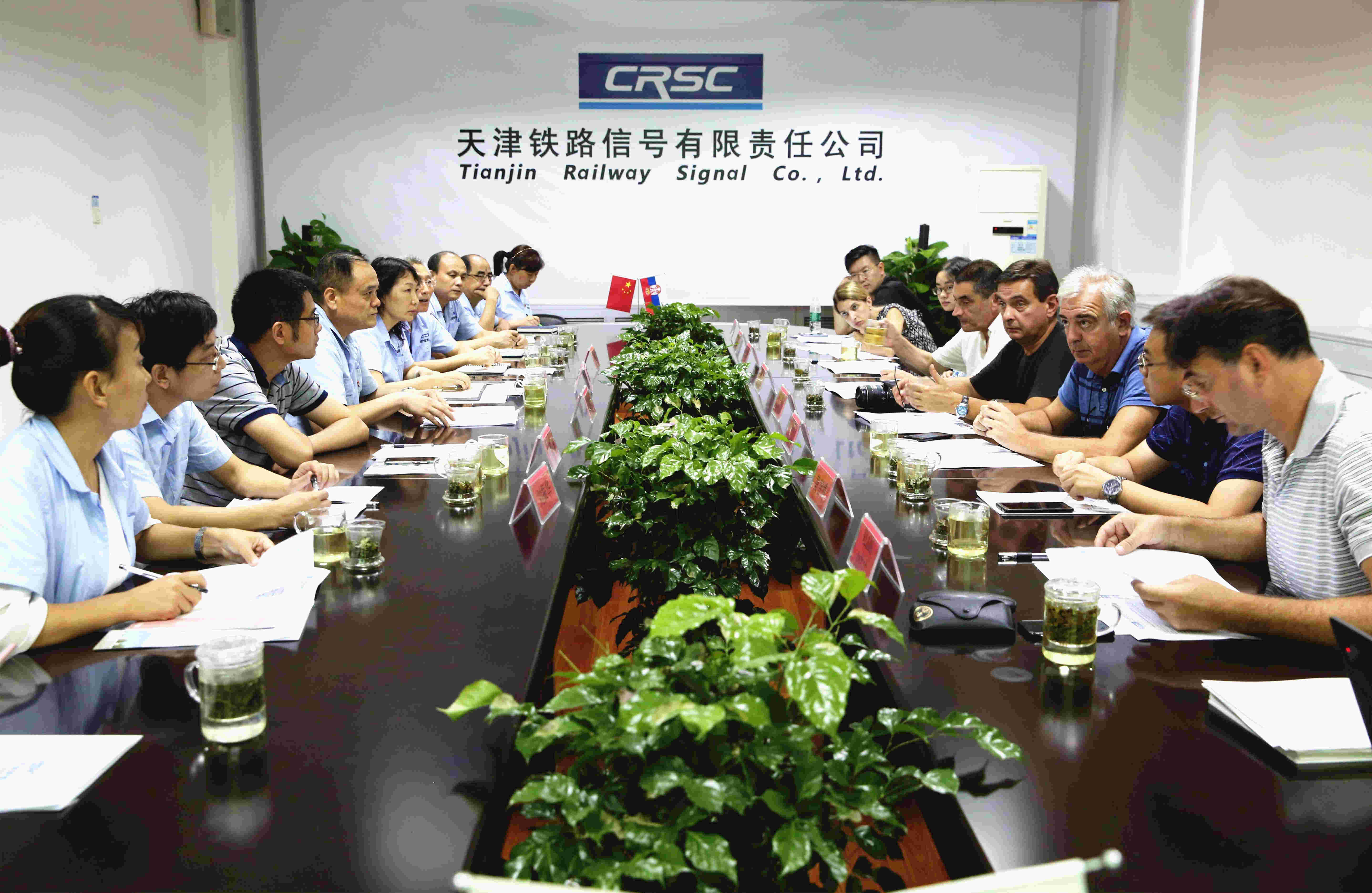 塞尔维亚铁路局认证委员会莅临津信公司 进行DEBO认证